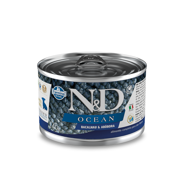 Ração Farmina N&D Ocean Lata Bacalhau e Abóbora - Cães Filhotes Ração Farmina N&D Ocean Lata Bacalhau e Abóbora - Cães Filhotes