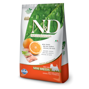 Ração Farmina N&D Prime Grain Free Raças Pequenas Peixe e Laranja - Cães Adultos Ração Farmina N&D Prime Grain Free Raças Pequenas Peixe e Laranja - Cães Adultos