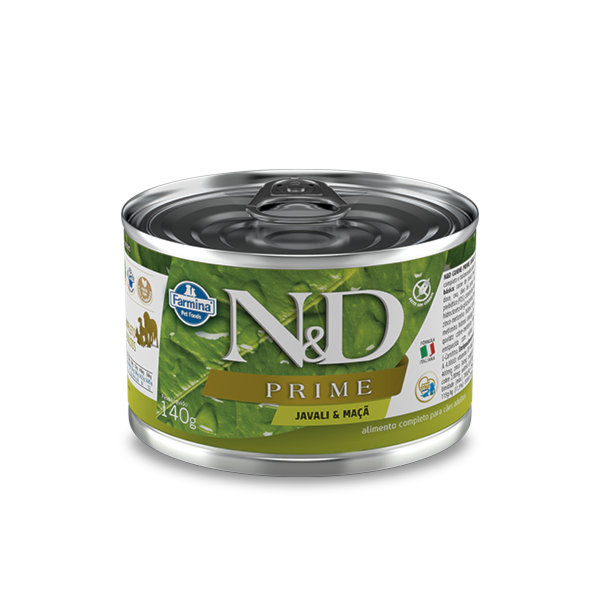 Ração Farmina N&D Prime Lata Javali e Maçã - Cães Adultos Ração Farmina N&D Prime Lata Javali e Maçã - Cães Adultos