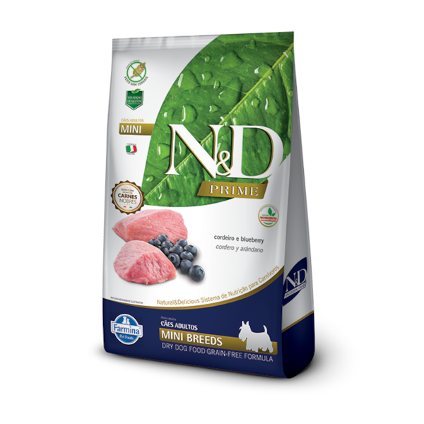 Ração Farmina N&D Prime Raças Pequenas Cordeiro e Blueberry - Cães Adultos Ração Farmina N&D Prime Raças Pequenas Cordeiro e Blueberry - Cães Adultos