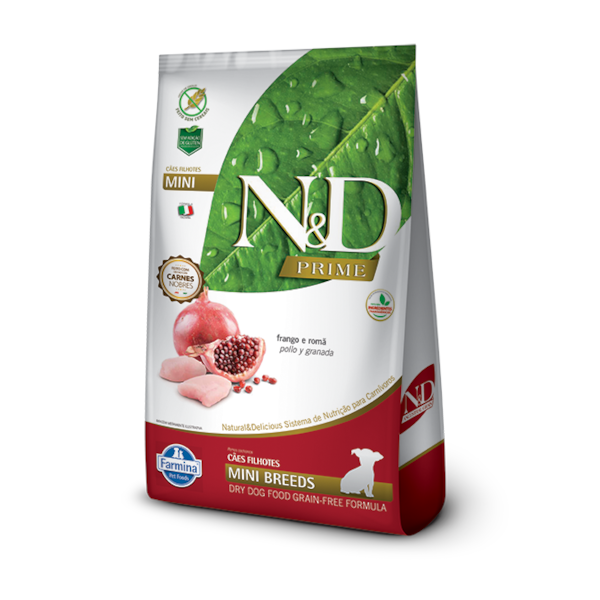 Ração Farmina N&D Prime Raças Pequenas Frango e Romã - Cães Filhotes Ração Farmina N&D Prime Raças Pequenas Frango e Romã - Cães Filhotes
