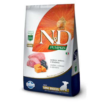Ração Farmina N&D Pumpkin Raças Pequenas Cordeiro, Abóbora e Bluberry - Cães Filhotes Ração Farmina N&D Pumpkin Raças Pequenas Cordeiro, Abóbora e Bluberry - Cães Filhotes