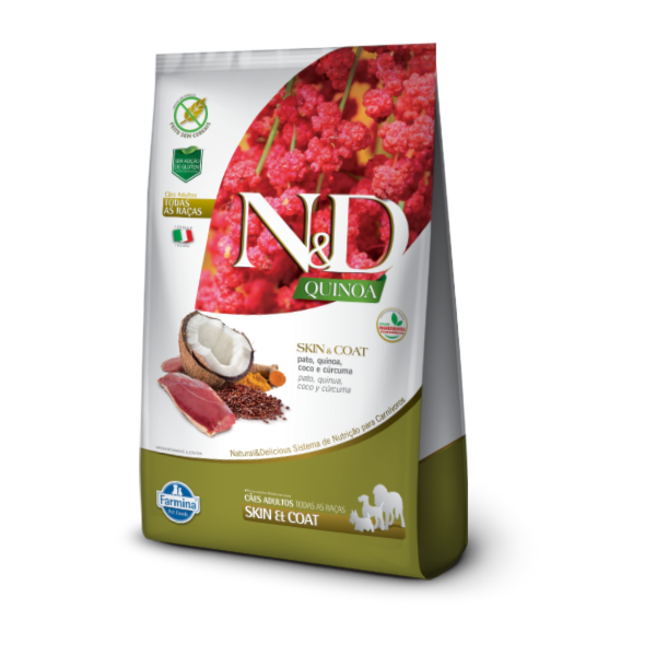 Ração Farmina N&D Quinoa Skin & Coat Pato - Cães Adultos Ração Farmina N&D Quinoa Skin & Coat Pato - Cães Adultos