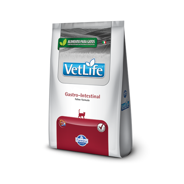 Ração Farmina Vet Life Gastrointestinal Gatos Adultos - Vet Life