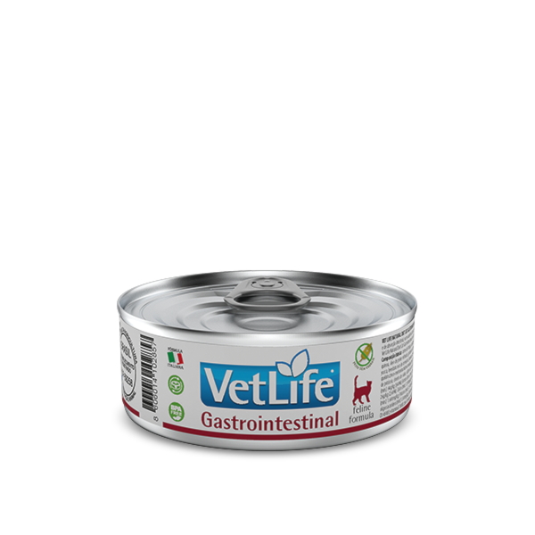 Ração Farmina Vet Life Lata Gastro-Intestinal - Gatos Adultos 85g Ração Farmina Vet Life Lata Gastro-Intestinal - Gatos Adultos 85g