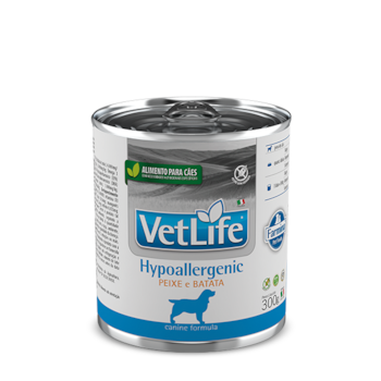 Ração Farmina Vet Life Lata Hypoallergenic Peixe e Batata - Cães Adultos 300g Ração Farmina Vet Life Lata Hypoallergenic Peixe e Batata - Cães Adultos 300g