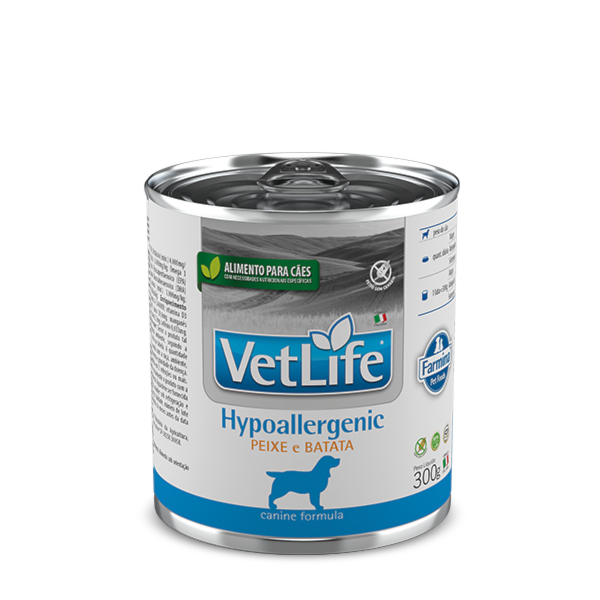 Ração Farmina Vet Life Lata Hypoallergenic Peixe e Batata - Cães Adultos 300g Ração Farmina Vet Life Lata Hypoallergenic Peixe e Batata - Cães Adultos 300g