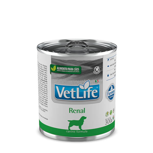 Ração Farmina Vet Life Lata Renal - Cães Adultos 300g Ração Farmina Vet Life Lata Renal - Cães Adultos 300g