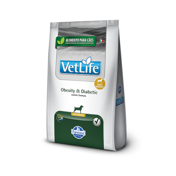 Ração Farmina Vet Life Obesity & Diabetic Raças Pequenas - Cães Adultos Ração Farmina Vet Life Obesity & Diabetic Raças Pequenas - Cães Adultos