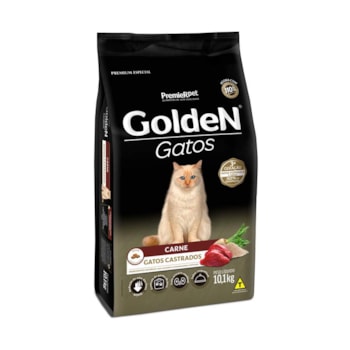 Ração Golden Carne Gatos Adultos Castrados - Golden Ração Golden Carne Gatos Adultos Castrados - Golden
