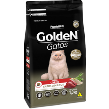 Ração Golden Carne Gatos Adultos - Golden Ração Golden Carne Gatos Adultos - Golden