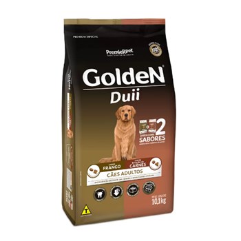 Ração Golden Duii Frango e Carne Cães Adultos 10,1kg - Golden