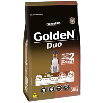 Ração Golden Duii Frango e Carne Raças Pequenas Cães Adultos - Golden Ração Golden Duii Frango e Carne Raças Pequenas Cães Adultos - Golden