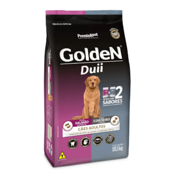 Ração Golden Duii Salmão e Cordeiro Cães Adultos 10,1 kg - Golden Ração Golden Duii Salmão e Cordeiro Cães Adultos 10,1 kg - Golden