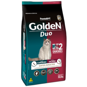 Ração Golden Duo Cordeiro e Salmão Gatos Adultos - Golden Ração Golden Duo Cordeiro e Salmão Gatos Adultos - Golden