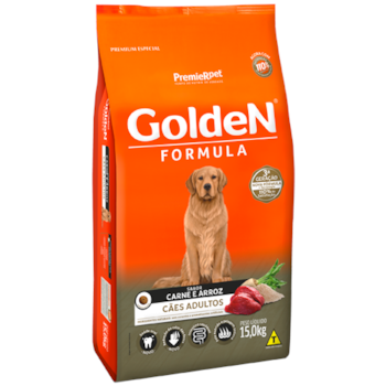 Ração Golden Formula Carne e Arroz Cães Adultos - Golden