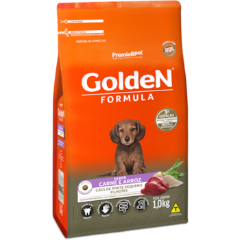 Ração Golden Formula Carne e Arroz Raças Pequenas Cães Filhotes - Golden Ração Golden Formula Carne e Arroz Raças Pequenas Cães Filhotes - Golden