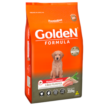 Ração Golden Formula Frango e Arroz Cães Filhotes - Golden Ração Golden Formula Frango e Arroz Cães Filhotes - Golden