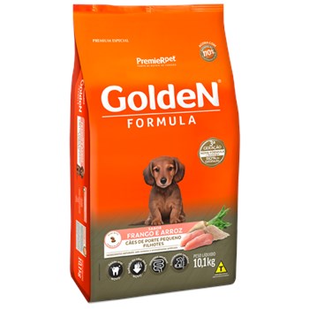Ração Golden Formula Frango e Arroz Raças Pequenas Cães Filhotes - Golden