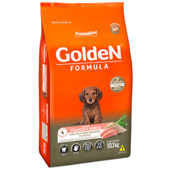 Ração Golden Formula Frango e Arroz Raças Pequenas Cães Filhotes - Golden Ração Golden Formula Frango e Arroz Raças Pequenas Cães Filhotes - Golden