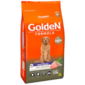 Ração Golden Formula Peru e Arroz Cães Adultos - Golden Ração Golden Formula Peru e Arroz Cães Adultos - Golden