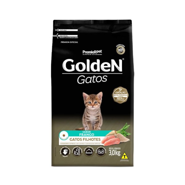 Ração Golden Frango Gatos Filhotes - Premier Ração Golden Frango Gatos Filhotes - Premier