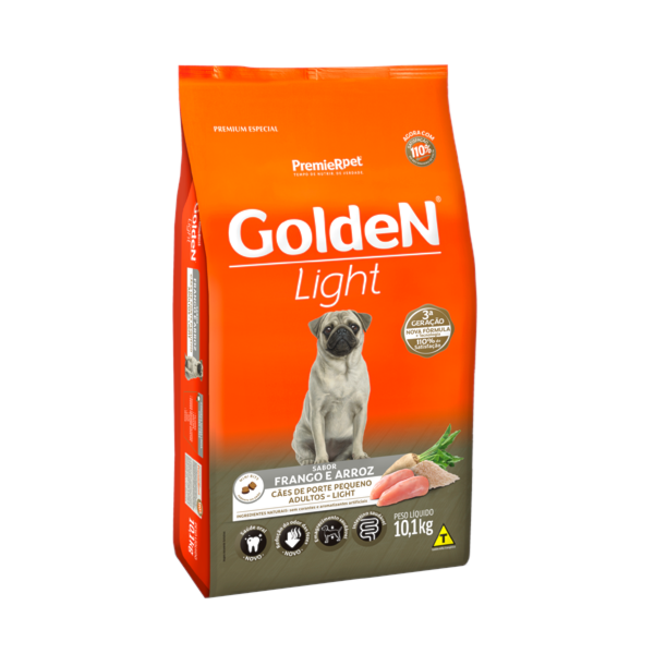 Ração Golden Light Raças Pequenas Cães Adultos - Golden Ração Golden Light Raças Pequenas Cães Adultos - Golden