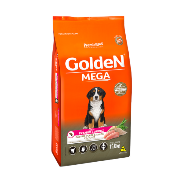 Ração Golden Mega Raças Gigantes Cães Filhotes - Golden Ração Golden Mega Raças Gigantes Cães Filhotes - Golden