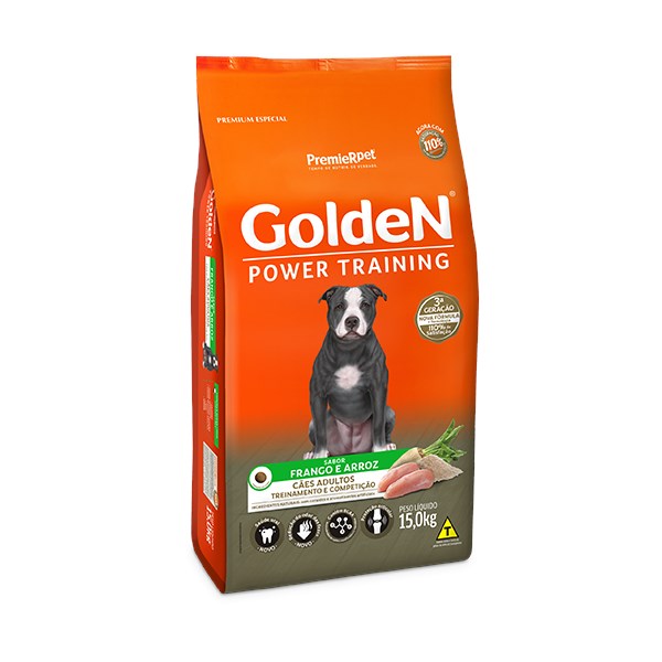 Ração Golden Power Training Cães Adultos - Golden