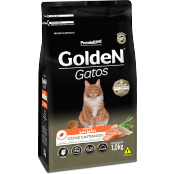 Ração Golden Salmão Gatos Adultos Castrados - Golden Ração Golden Salmão Gatos Adultos Castrados - Golden