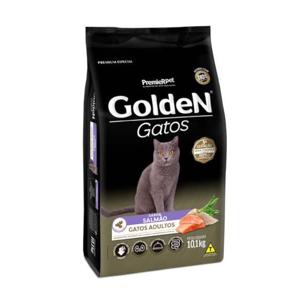Ração Golden Salmão Gatos Adultos - Golden Ração Golden Salmão Gatos Adultos - Golden