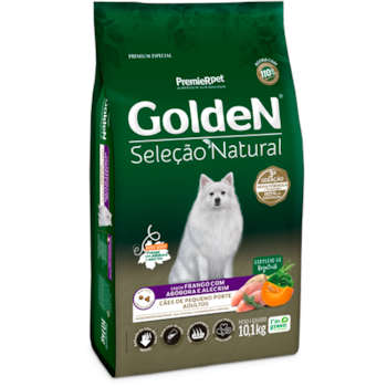 Ração Golden Seleção Natural Abóbora e Alecrim Raças Pequenas Cães Adultos - Golden Ração Golden Seleção Natural Abóbora e Alecrim Raças Pequenas Cães Adultos - Golden
