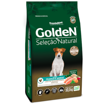 Ração Golden Seleção Natural Frango e Arroz Raças Pequenas Cães Adultos - Golden Ração Golden Seleção Natural Frango e Arroz Raças Pequenas Cães Adultos - Golden