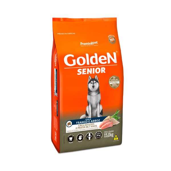Ração Golden Senior Cães Idosos - Golden