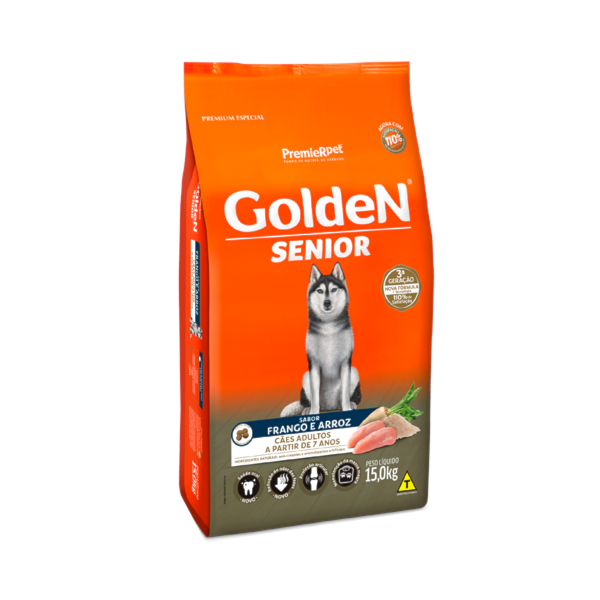 Ração Golden Senior Cães Idosos - Golden Ração Golden Senior Cães Idosos - Golden