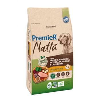 Ração Nattu Cães Adultos Mandioca 12kg Ração Nattu Cães Adultos Mandioca 12kg