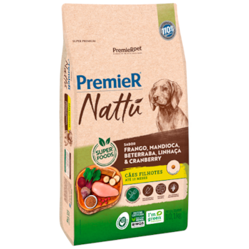 Ração Nattu Cães Filhotes Médios Mandioca Ração Nattu Cães Filhotes Médios Mandioca