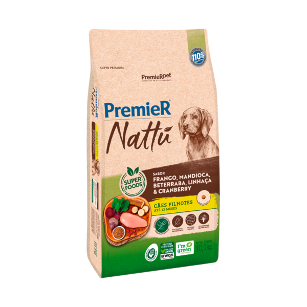 Ração Nattu Cães Filhotes Médios Mandioca Ração Nattu Cães Filhotes Médios Mandioca