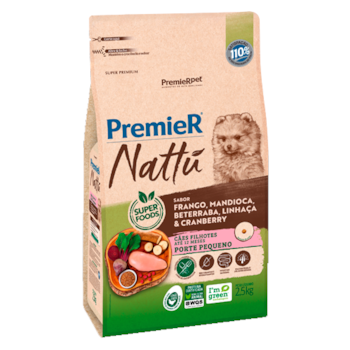 Ração Nattu Cães Filhotes Pequenos Mandioca Ração Nattu Cães Filhotes Pequenos Mandioca