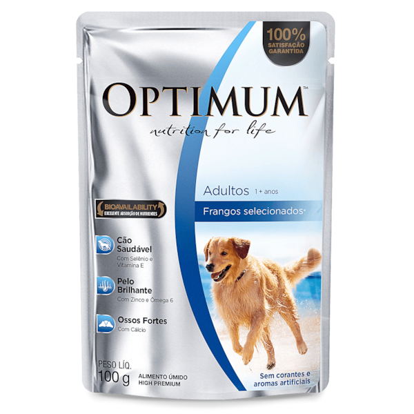 Ração Optimum Sachê Frango - Cães Adultos Ração Optimum Sachê Frango - Cães Adultos