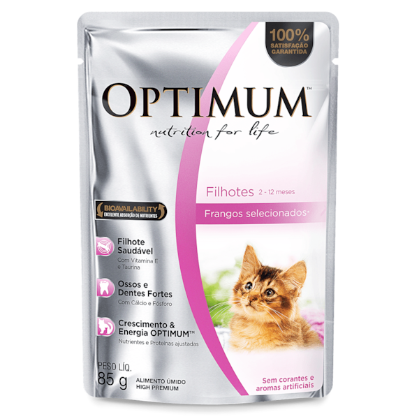 Ração Optimum Sachê Frango - Gatos Ração Optimum Sachê Frango - Gatos