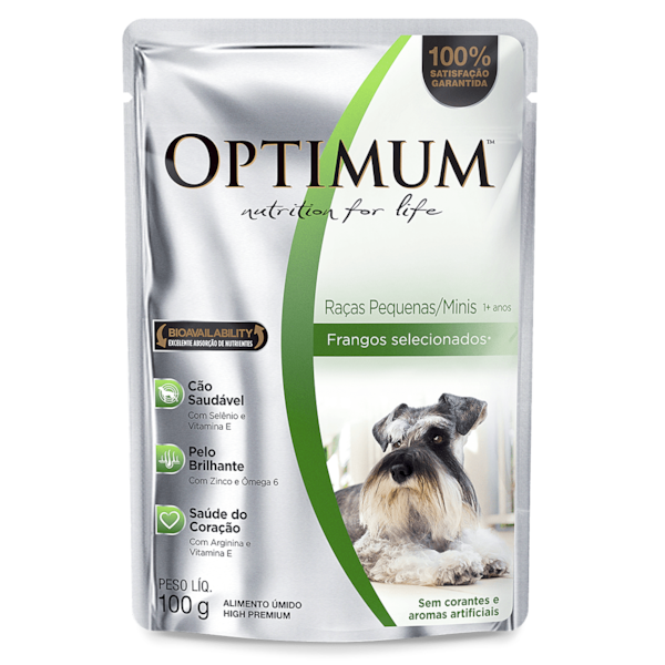 Ração Optimum Sachê Frango Raças Mini e Pequenas - Cães Adultos Ração Optimum Sachê Frango Raças Mini e Pequenas - Cães Adultos