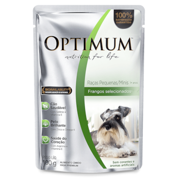 Ração Optimum Sachê Frango Raças Mini e Pequenas - Cães Adultos Ração Optimum Sachê Frango Raças Mini e Pequenas - Cães Adultos