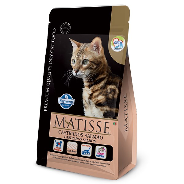 Ração Para Gatos Matisse Castrados Adulto Salmão 2kg - Farmina