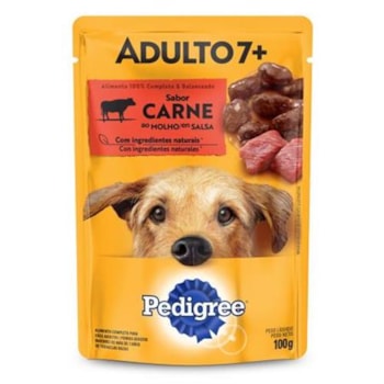 Ração Pedigree Sachê Carne ao Molho 7+ - Cães Idosos Ração Pedigree Sachê Carne ao Molho 7+ - Cães Idosos