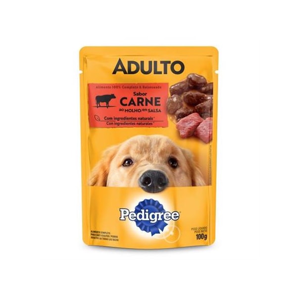 Ração Pedigree Sachê Carne ao Molho - Cães Adultos Ração Pedigree Sachê Carne ao Molho - Cães Adultos