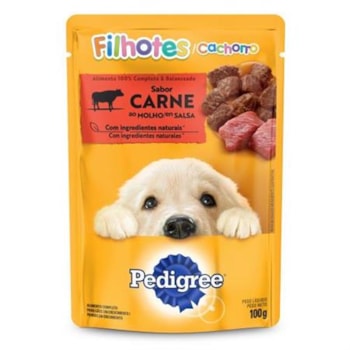 Ração Pedigree Sachê Carne ao Molho - Cães Filhotes Ração Pedigree Sachê Carne ao Molho - Cães Filhotes