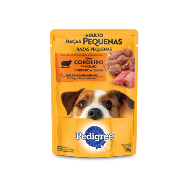Ração Pedigree Sachê Cordeiro ao Molho Raças Pequenas - Cães Adultos Ração Pedigree Sachê Cordeiro ao Molho Raças Pequenas - Cães Adultos