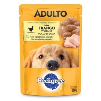 Ração Pedigree Sachê Frango ao Molho - Cães Adultos Ração Pedigree Sachê Frango ao Molho - Cães Adultos