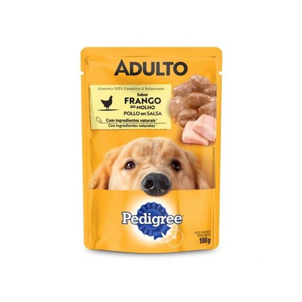 Ração Pedigree Sachê Frango ao Molho - Cães Adultos Ração Pedigree Sachê Frango ao Molho - Cães Adultos